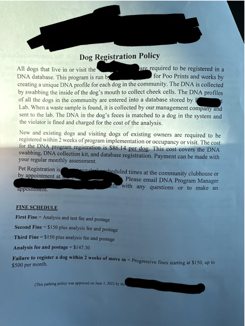 Dog Registration Policy