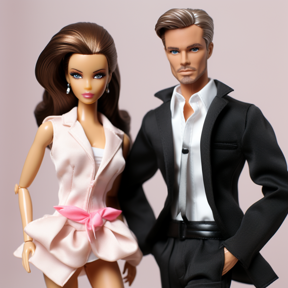 David and Victoria Beckham dolls