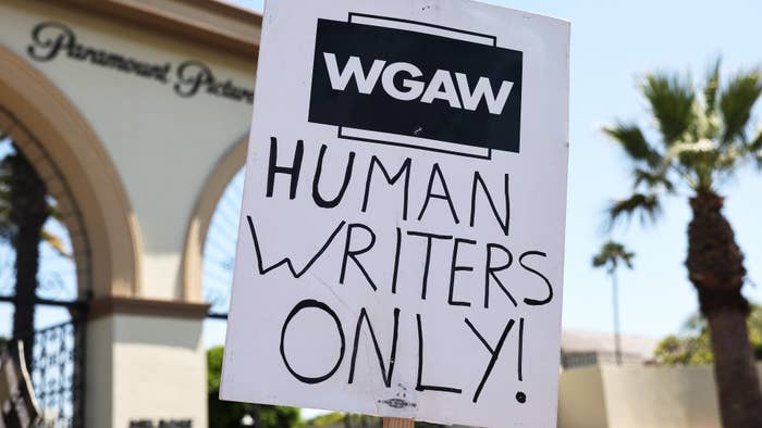 wga strike sign