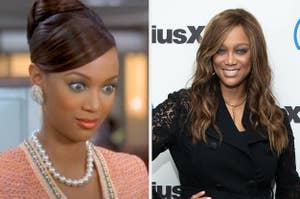 Tyra Banks in life size vs. now