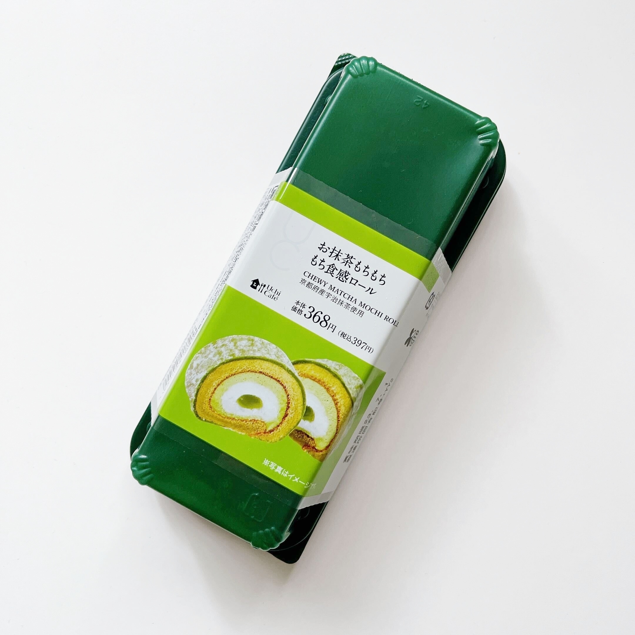 LAWSON(ローソン)のオススメのスイーツ「お抹茶もちもち もち食感ロール(京都府産宇治抹茶使用)」