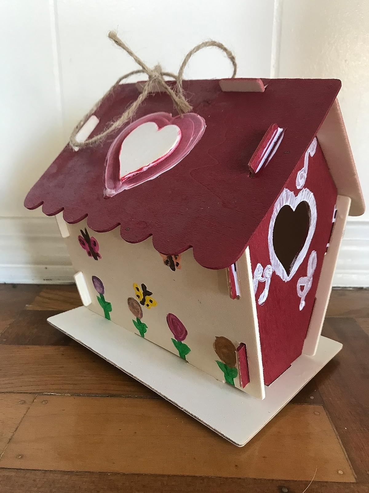 A painted birdhouse