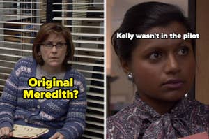 an actor who was only in the pilot of the office and kelly kapoor with the text kelly wasn't in the pilot