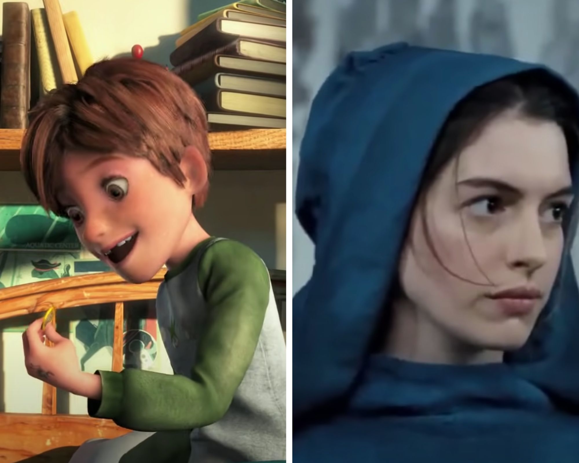 Rise of the Guardians character Jamie Bennett, and Anne Hathaway in Les Miserables