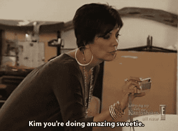 Kris telling Kim she&#x27;s doing amazing and taking her own pictures during Kim&#x27;s Playboy photo shoot