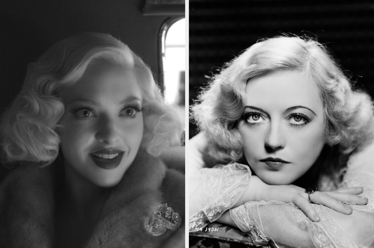 Side-by-side of Amanda Seyfried and Marion Davies