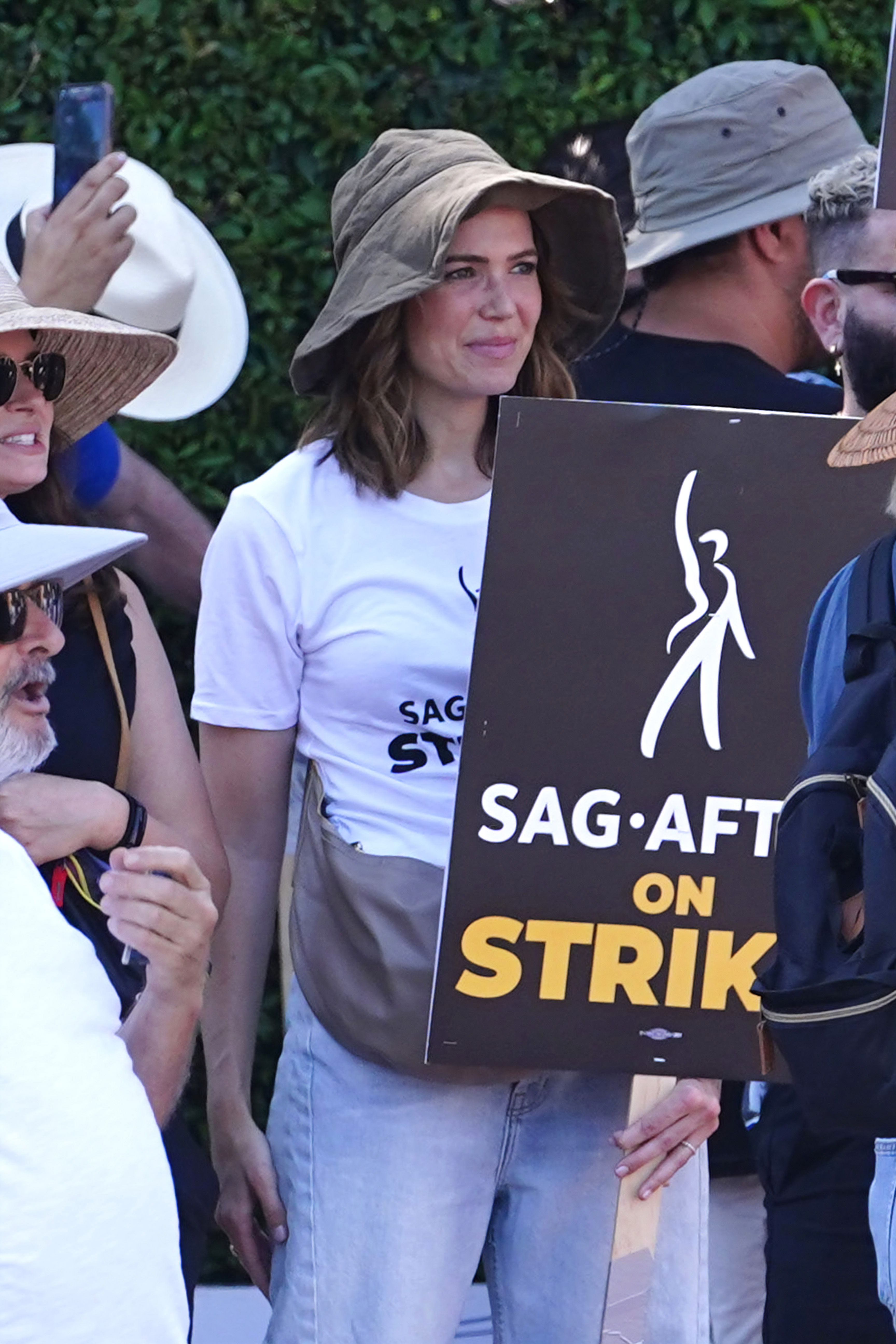 Mandy Moore at the SAG-AFTRA strike