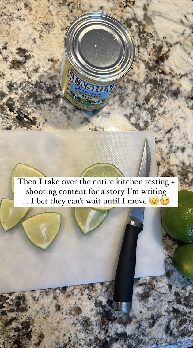 limes on a counter next to a knife