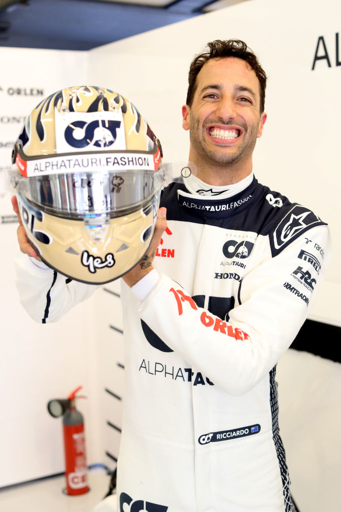 Daniel Ricciardo of Australia and Scuderia AlphaTauri