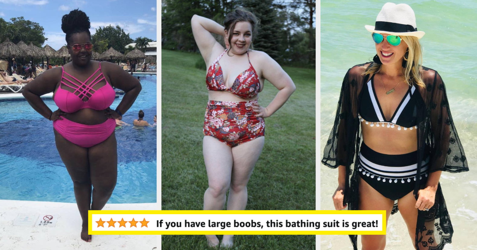 25 Two-Piece Swimsuits Reviewers With Big Boobs Love