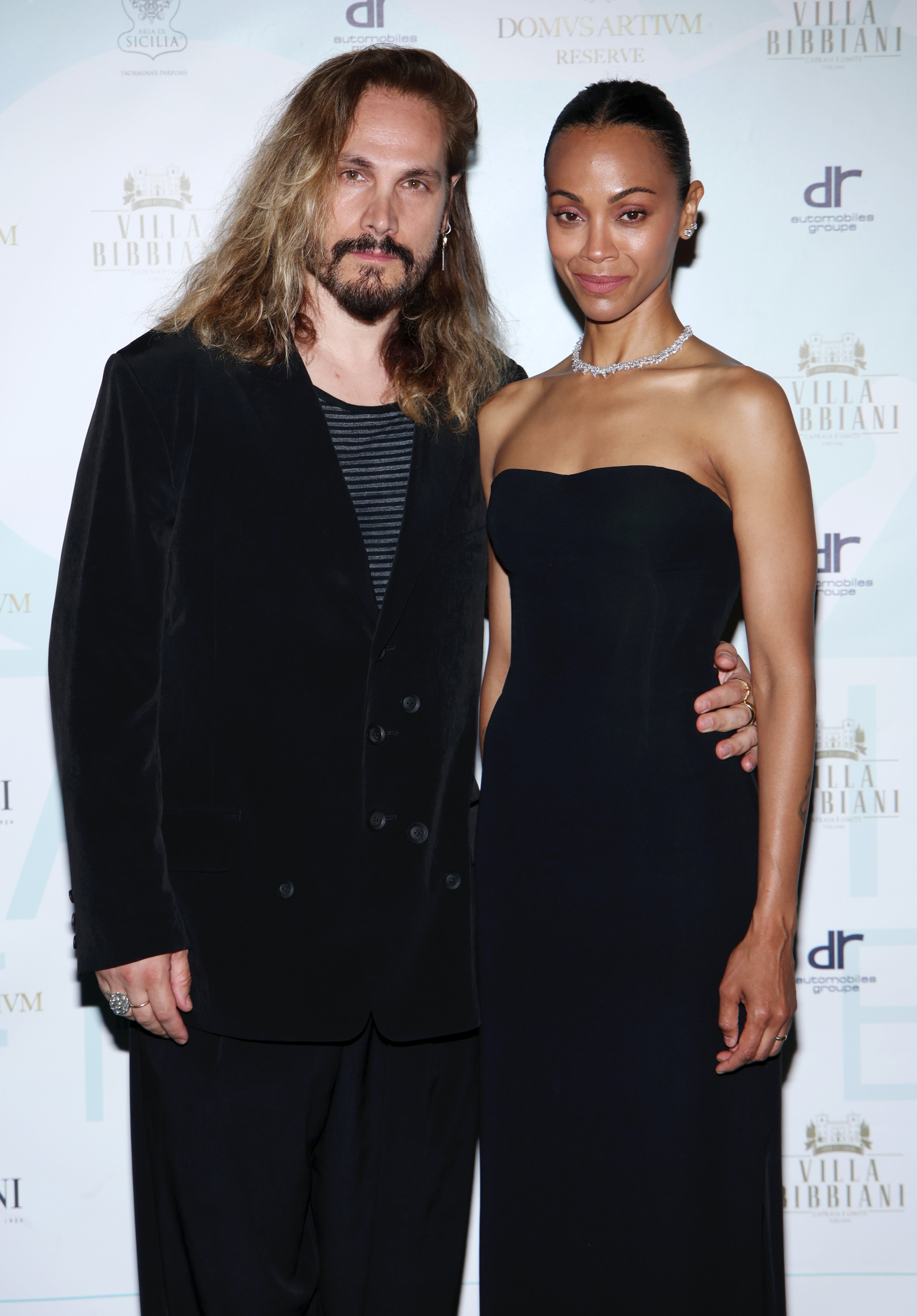 Zoe Saldaña and Marco Perego on the red carpet