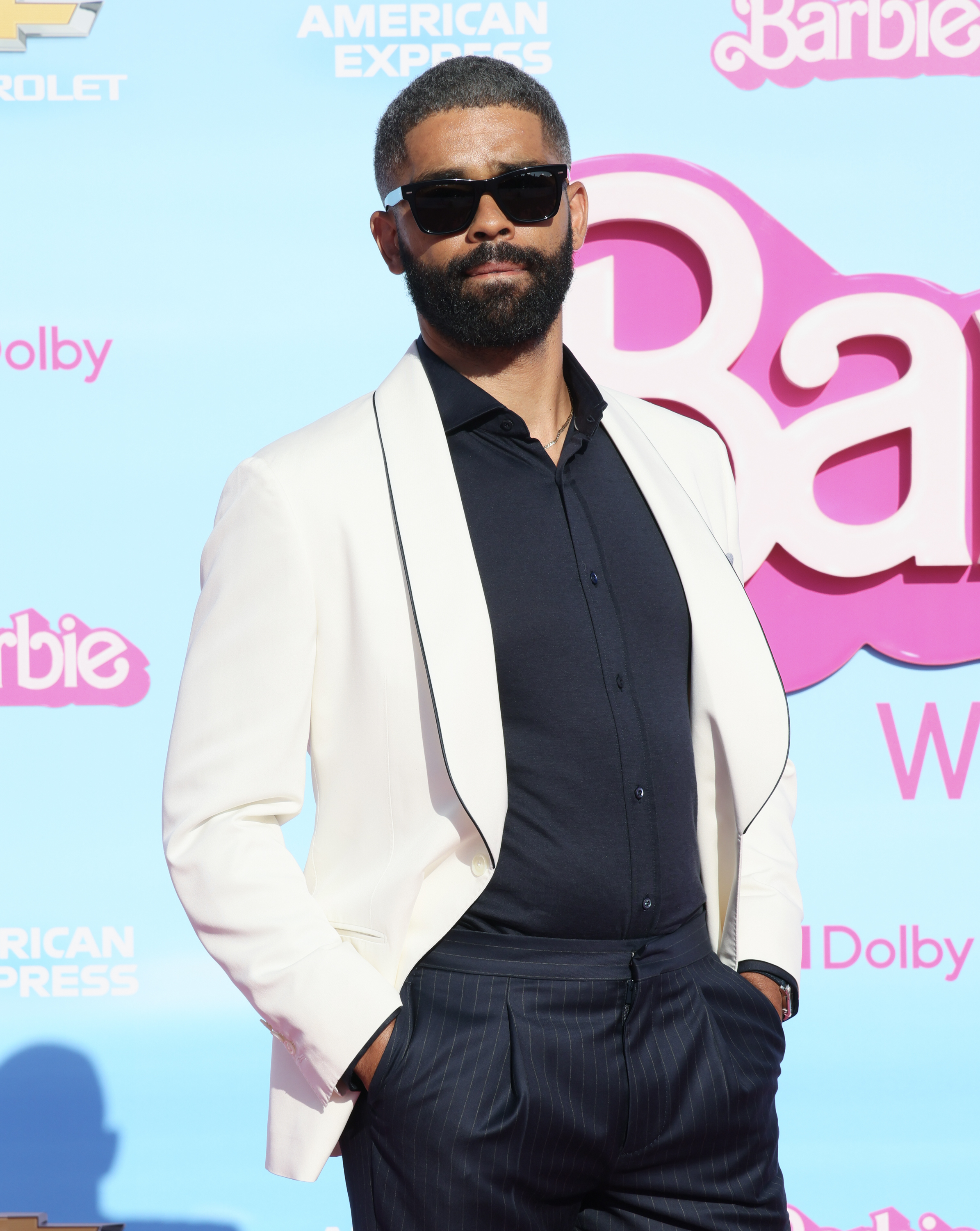 closeup of kingsley at the premiere