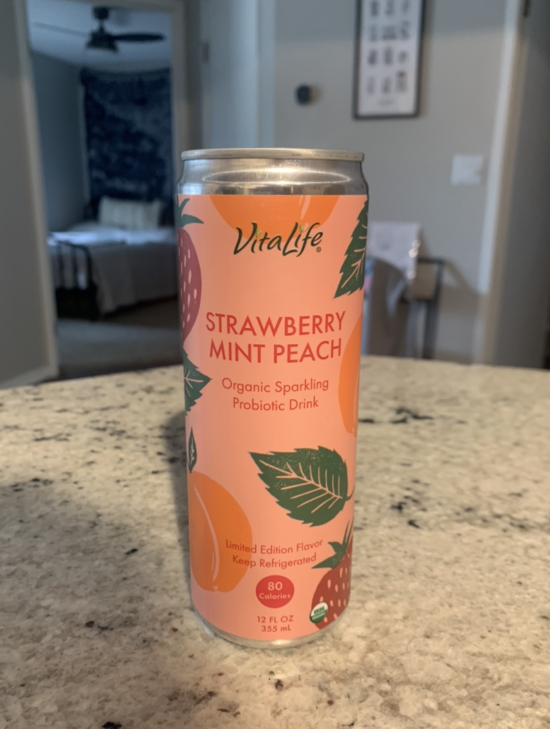 VitaLife Strawberry Mint Peach Probiotic Drink