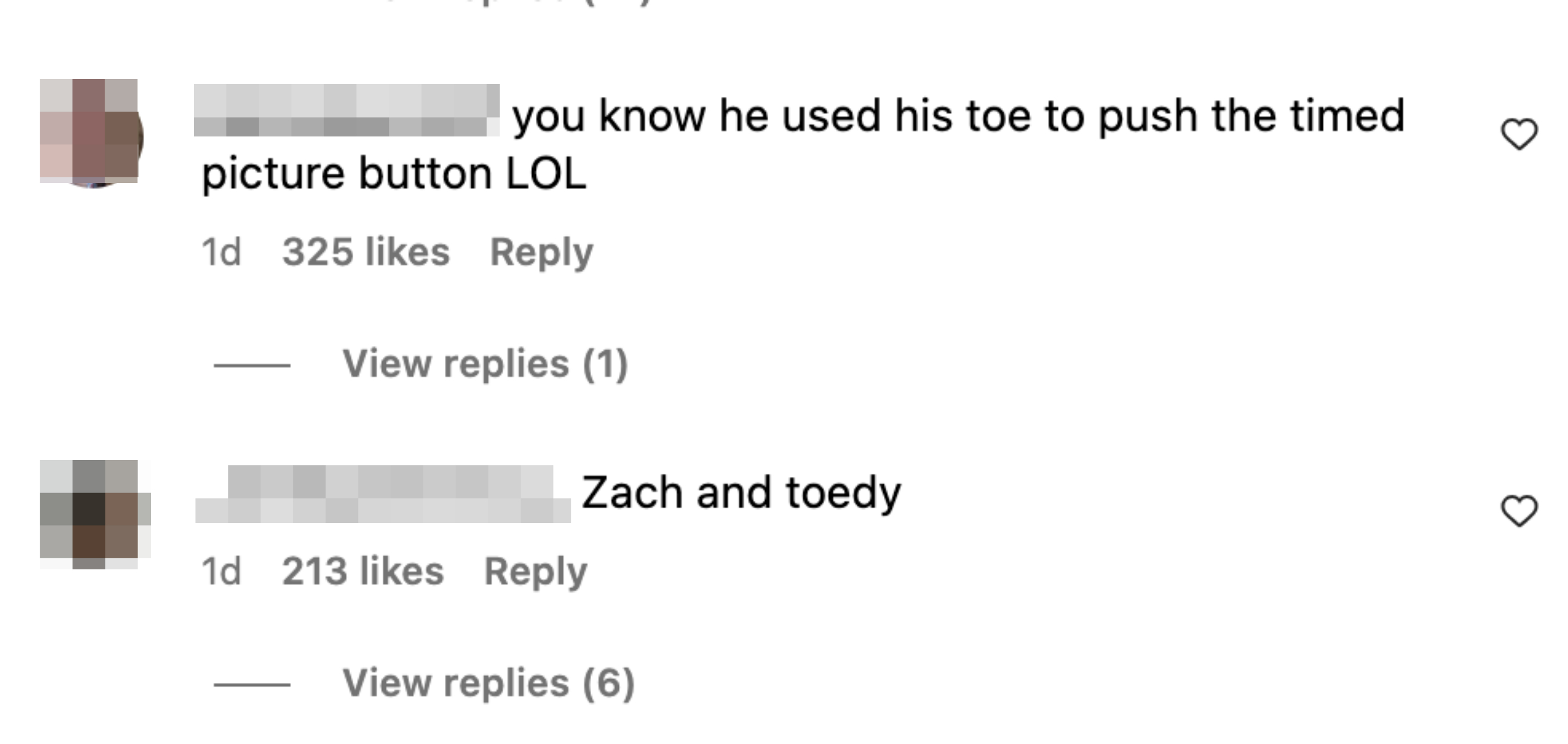 &quot;Zach and toedy&quot;