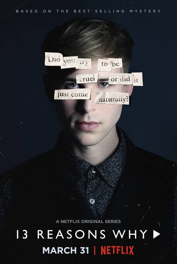 netflix show poster for 13 Reasons Whywith tommy's photo