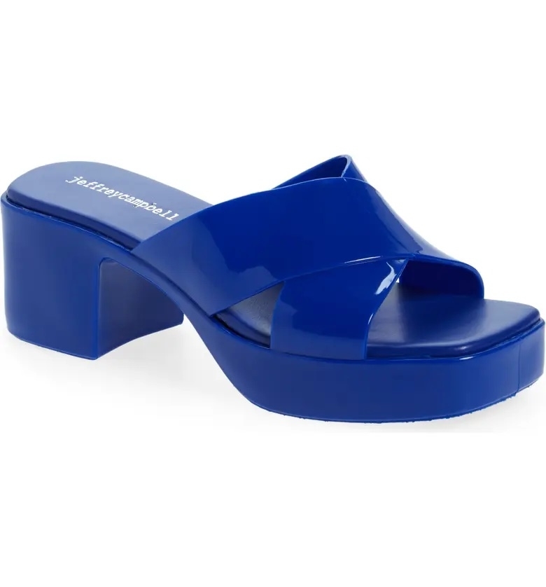 A blue shoe