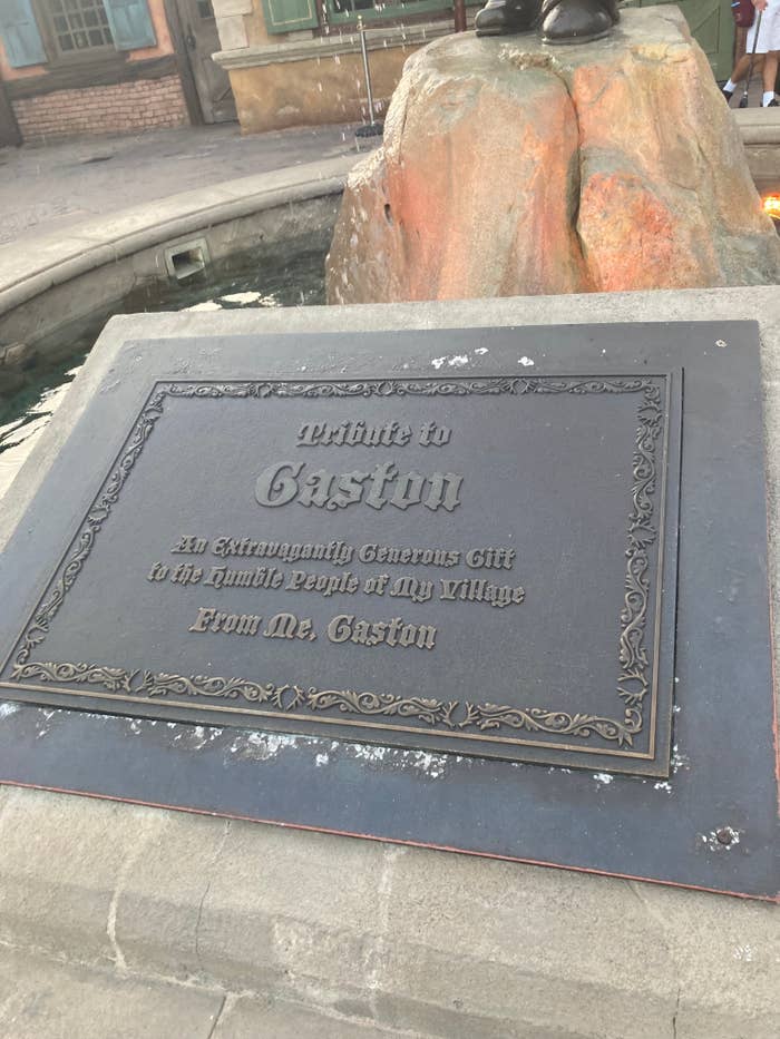 A Gaston plaque
