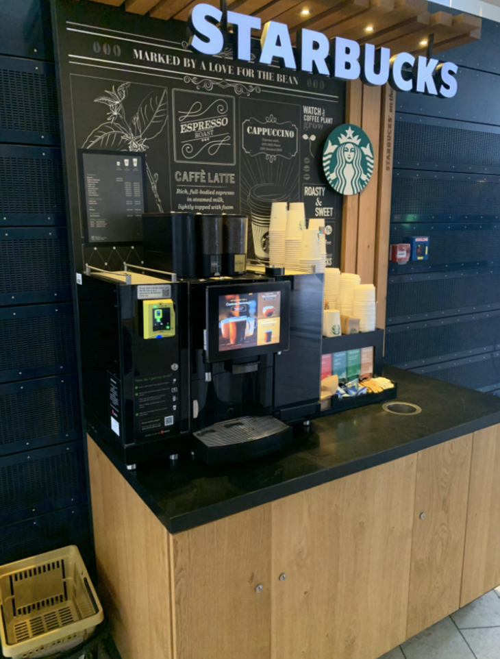 A self-serve Starbucks