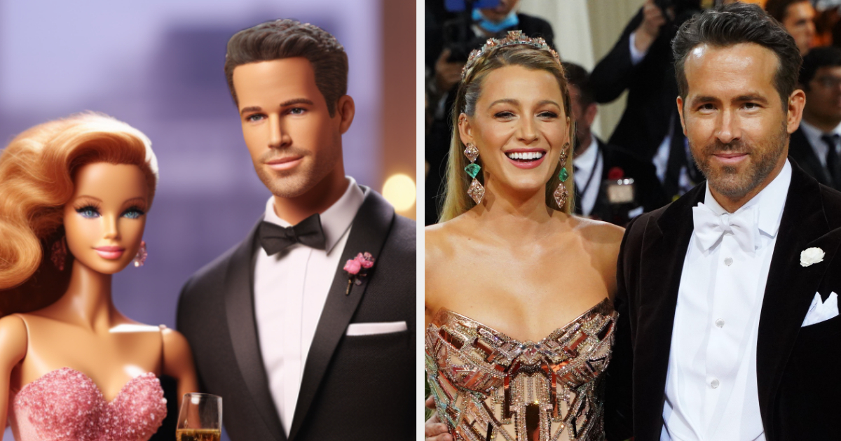 Blake Lively and Ryan Reynolds dolls vs. real-life