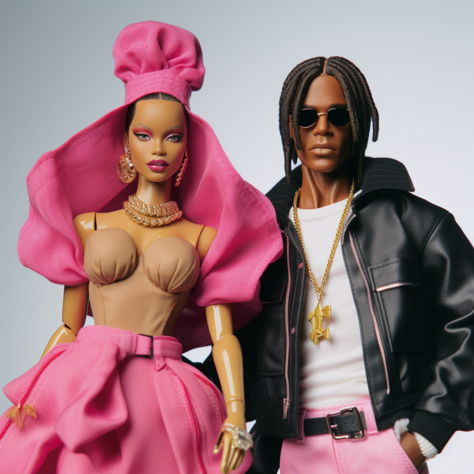Rihanna and A$AP Rocky dolls