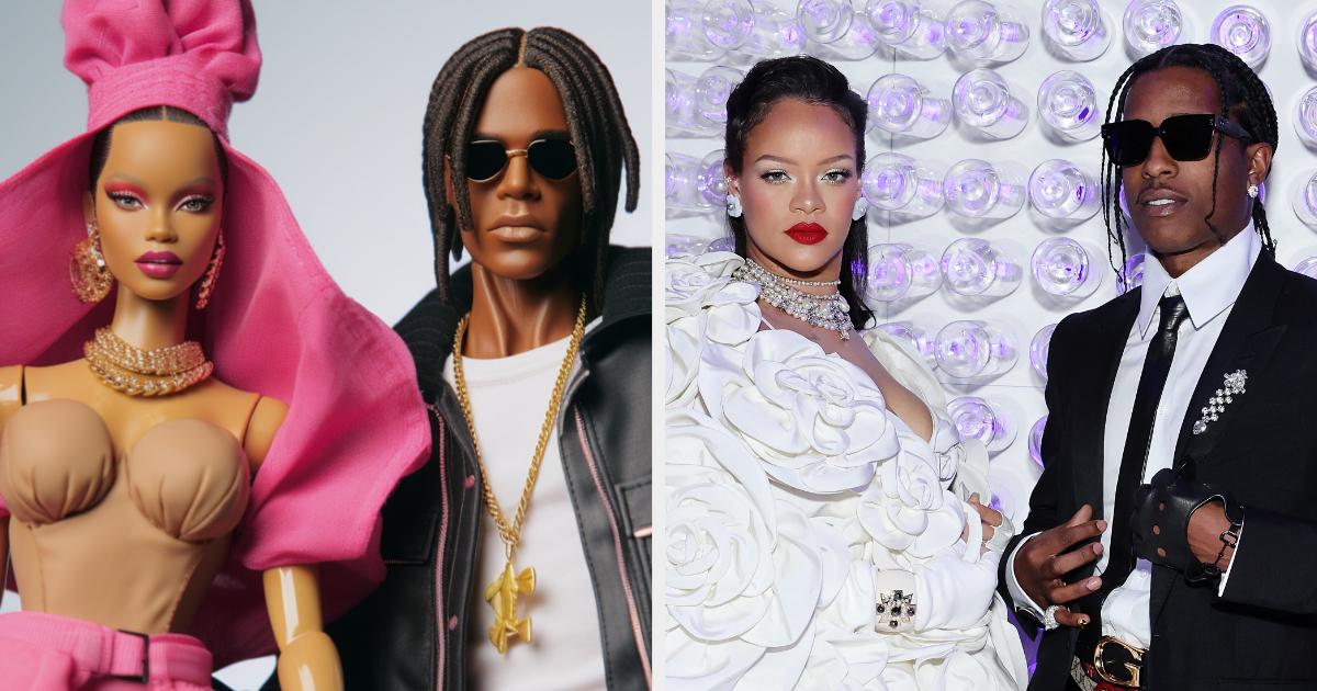 Rihanna and A$AP Rocky dolls vs. real-life