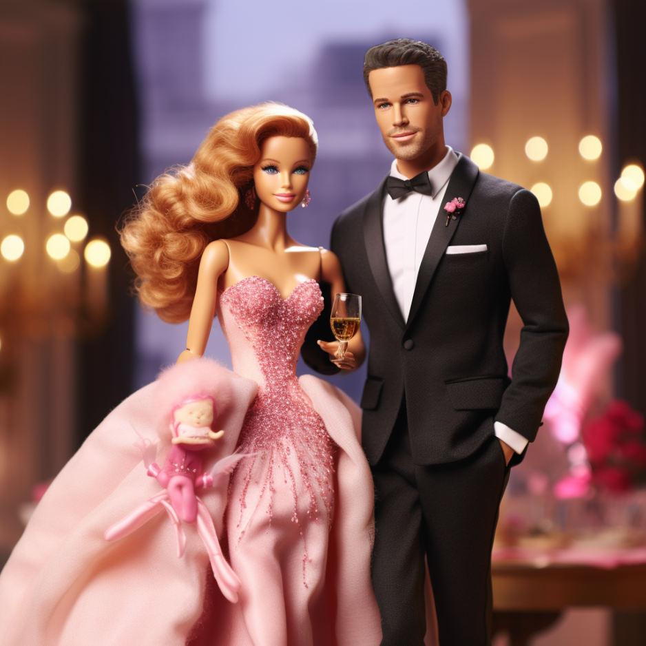 Blake Lively and Ryan Reynolds dolls