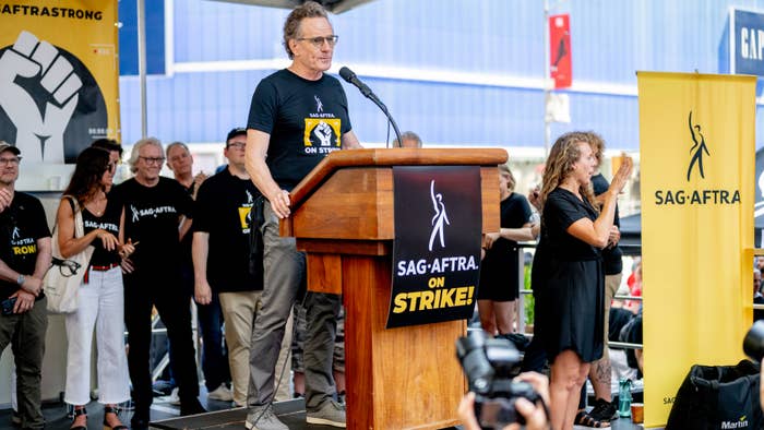 bryan cranston at SAG strike