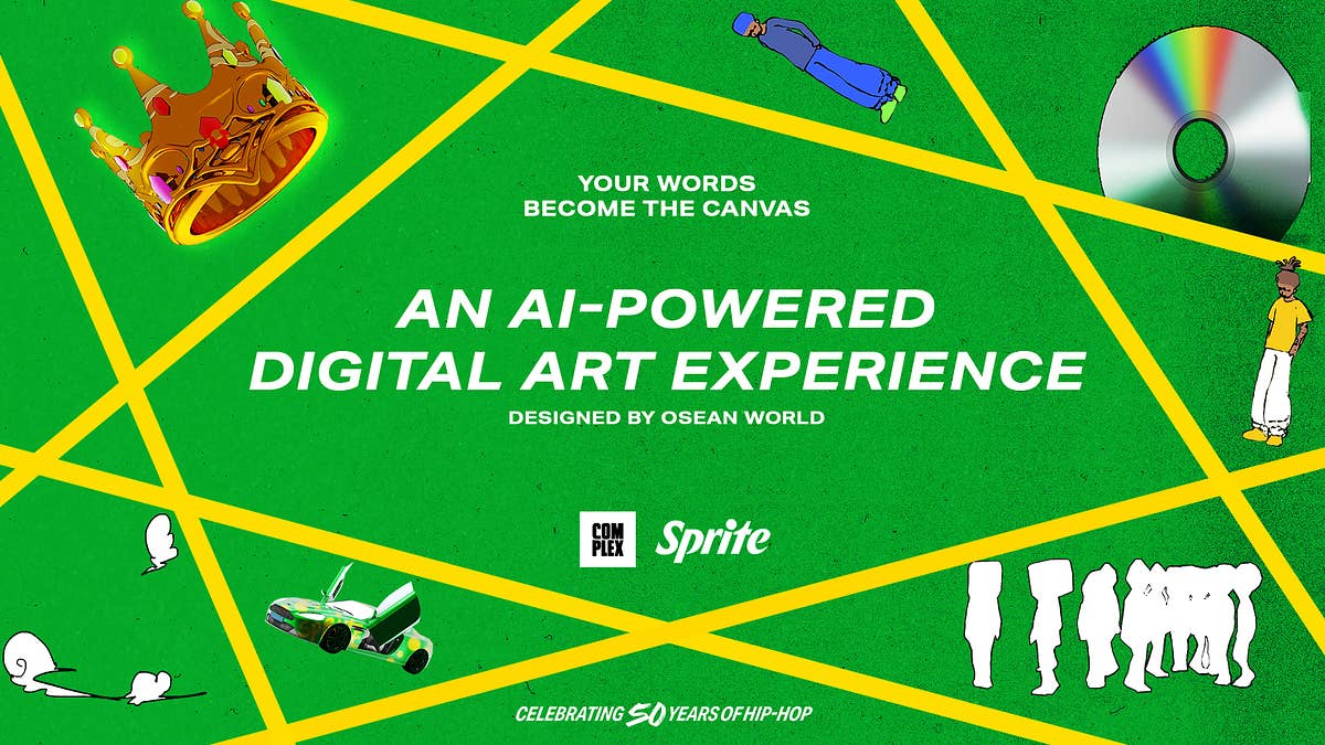Celebrate Hip Hop 50 with Sprite and create custom, incredible art using the power of AI.