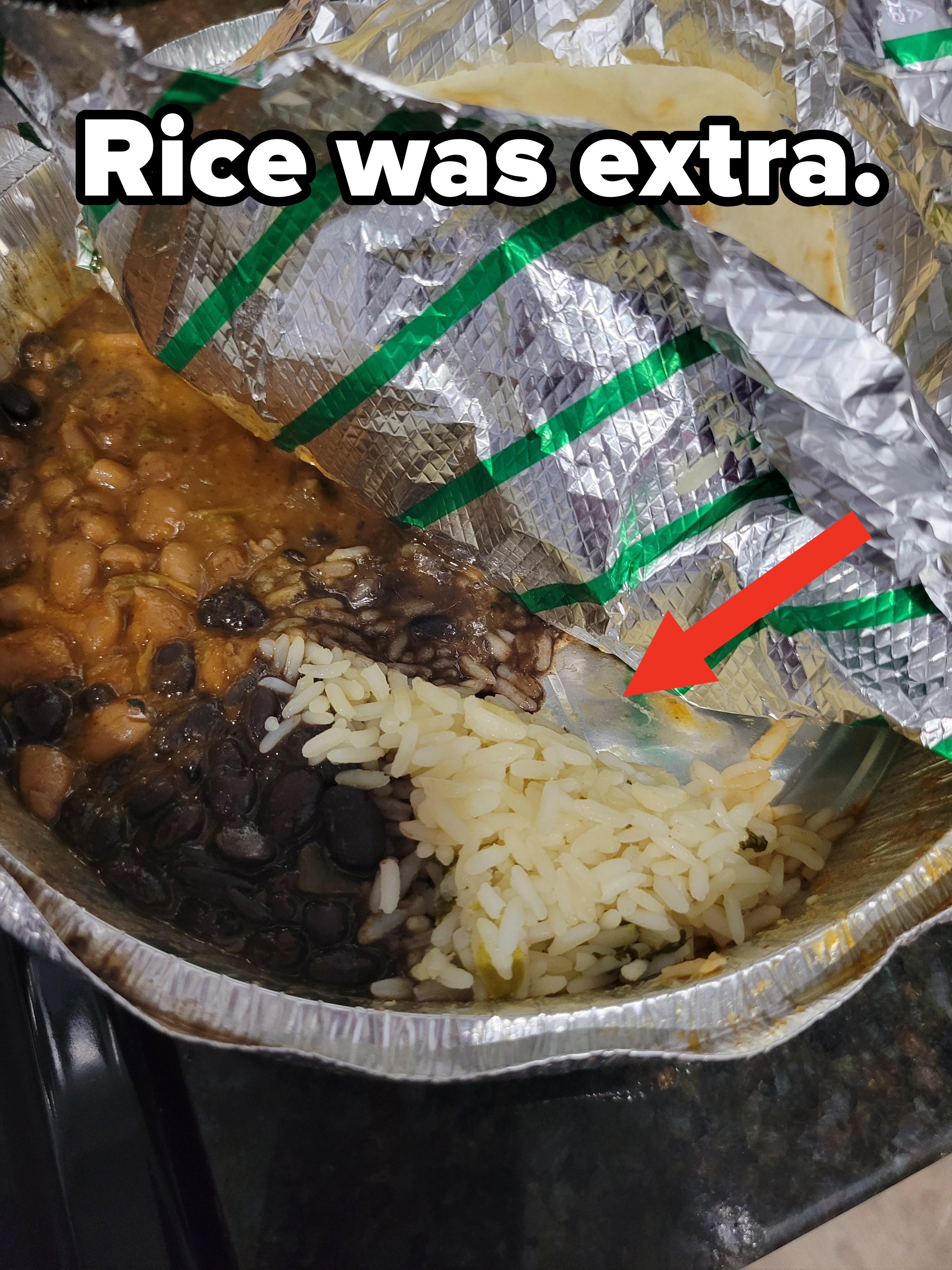 &quot;Rice was extra&quot;