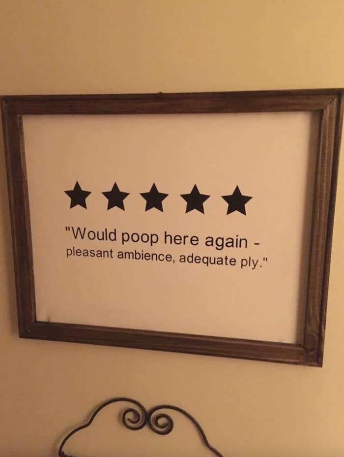&quot;would poop here again&quot;