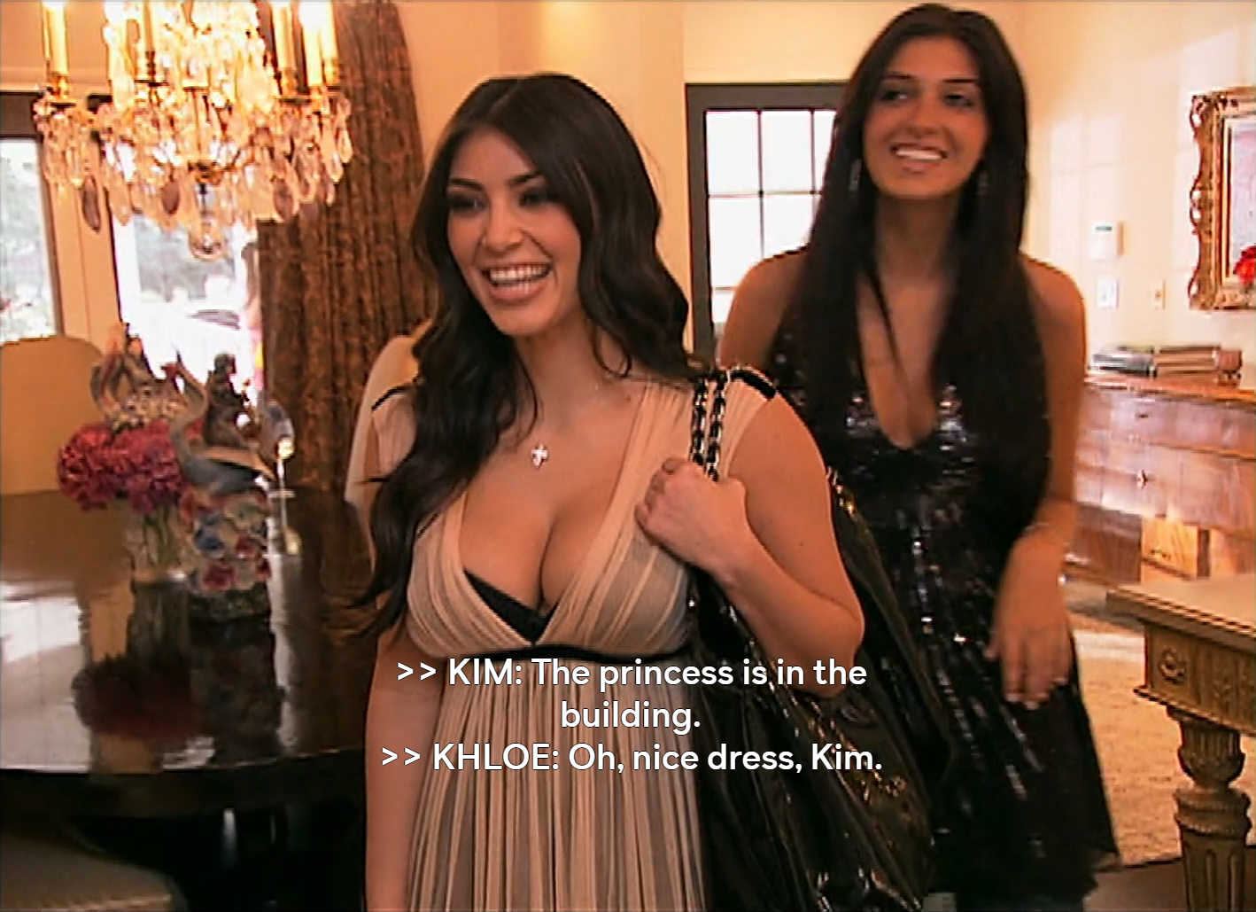 Kim Kardashian on season one of Keeping Up With The Kardashians