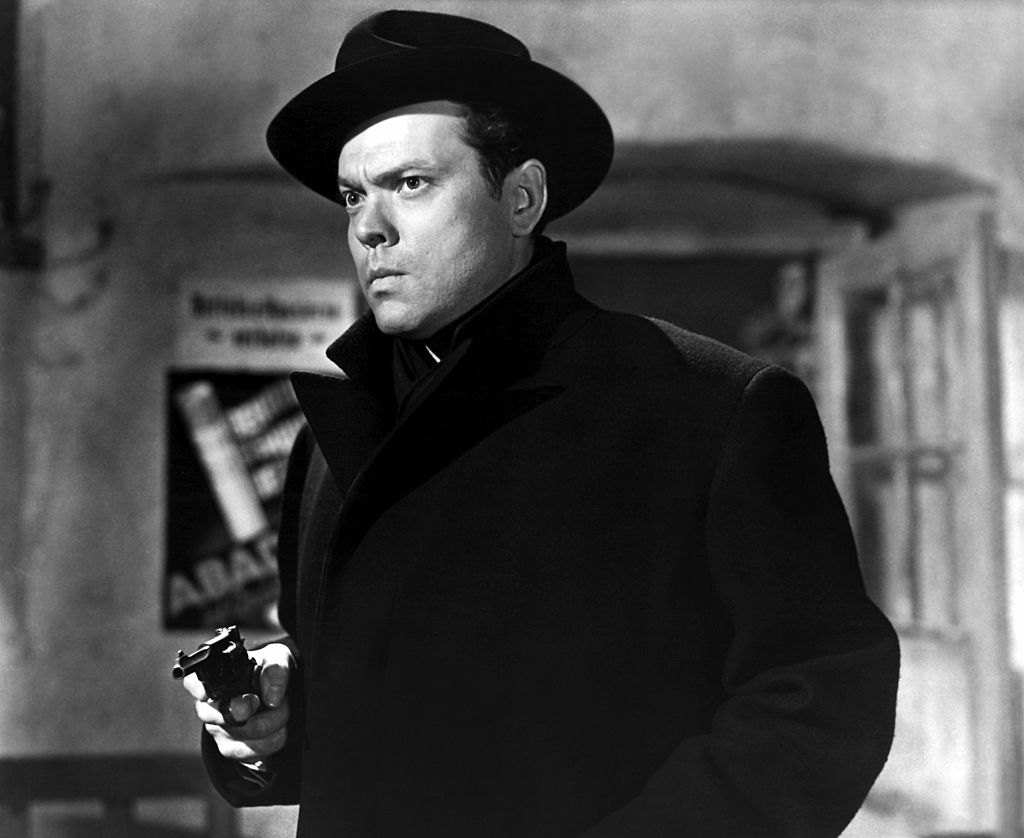Closeup of Orson Welles