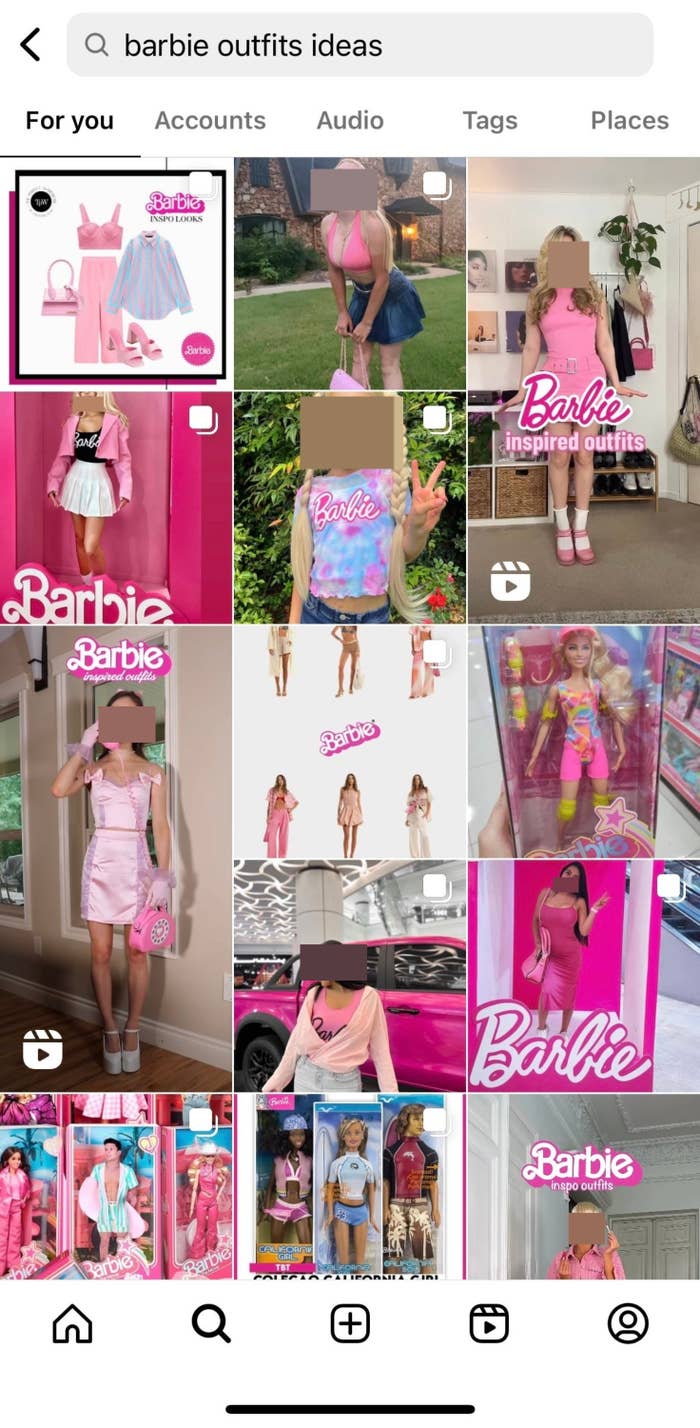 different barbie-inspired outfits