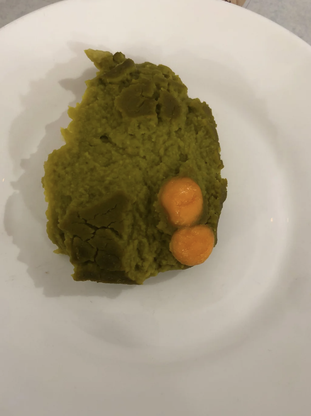 A plate of green mush