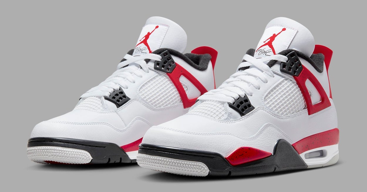 Official Images of the 'Red Cement' Air Jordan 4
