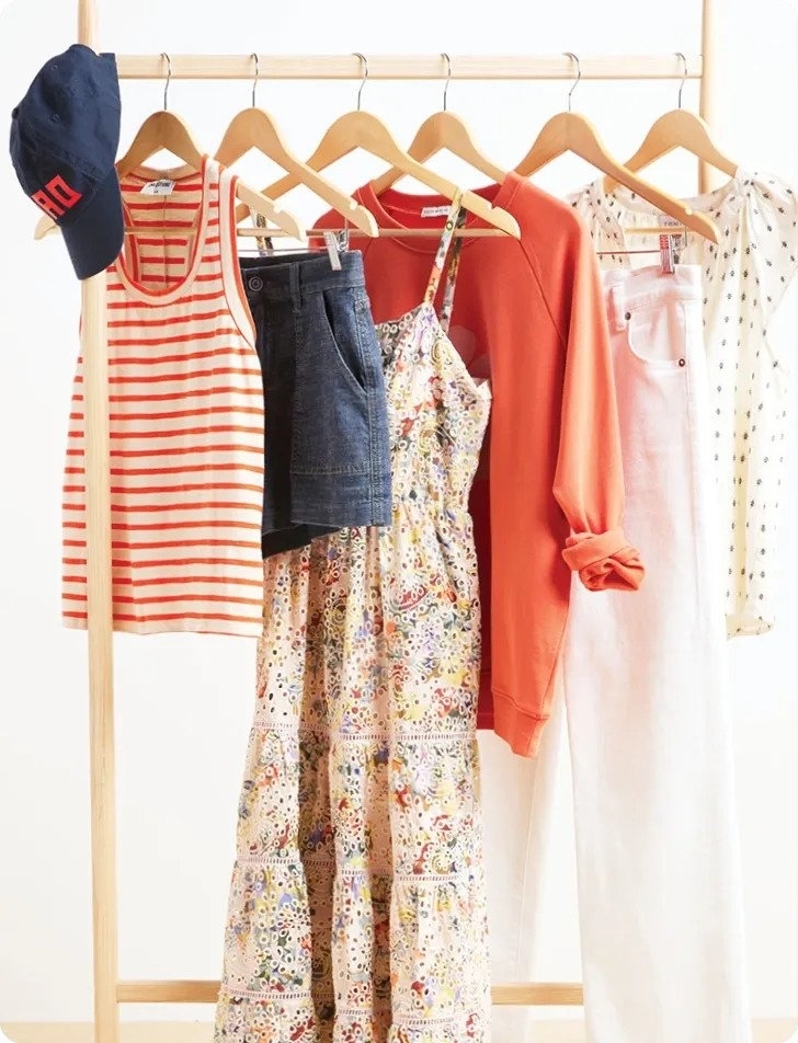 an assortment of clothing