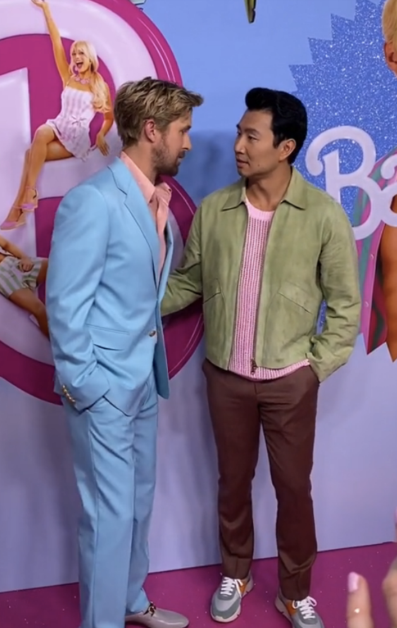 Screenshot of Ryan and Simu at the Barbie media event