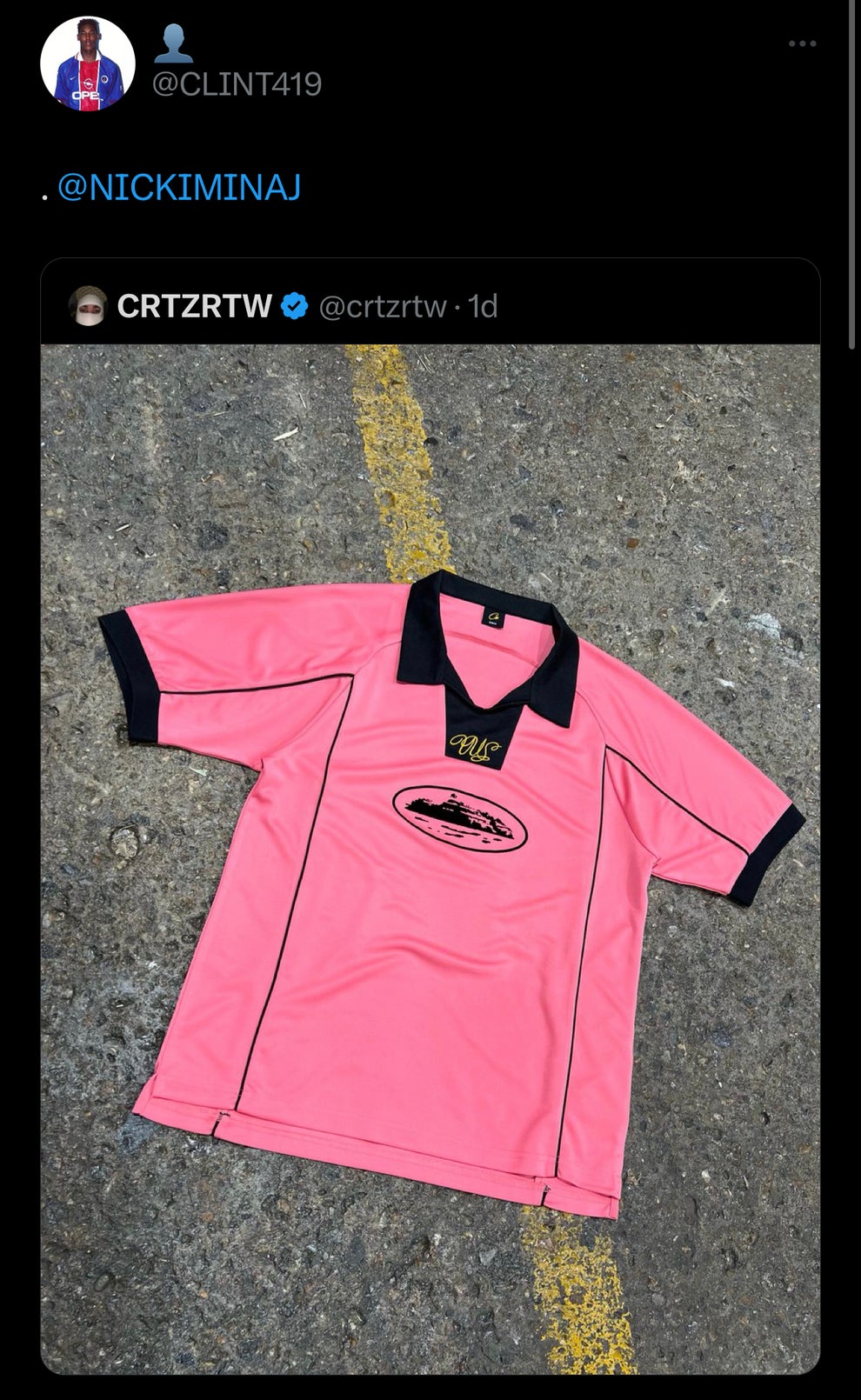 Help a designer out ! I enetered Corteiz's jersey design contest and n