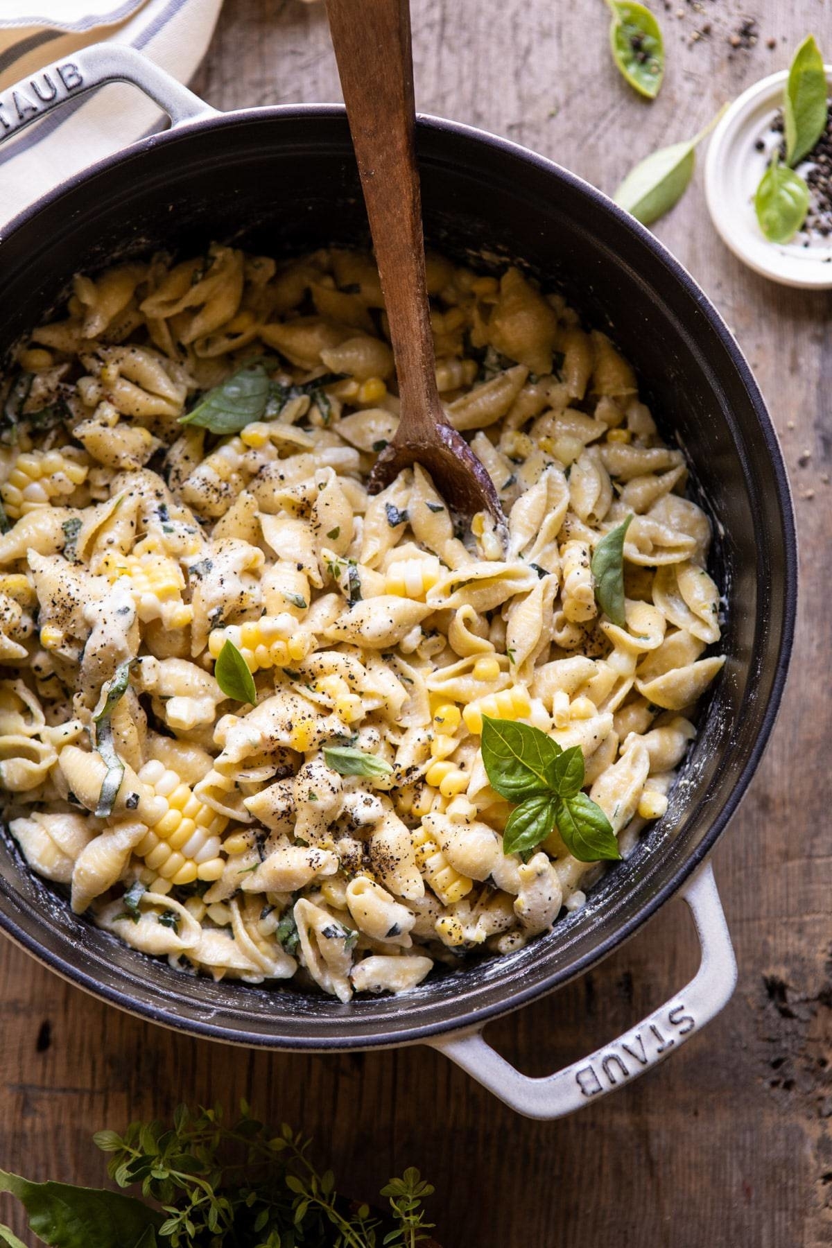 Pasta in a large pot