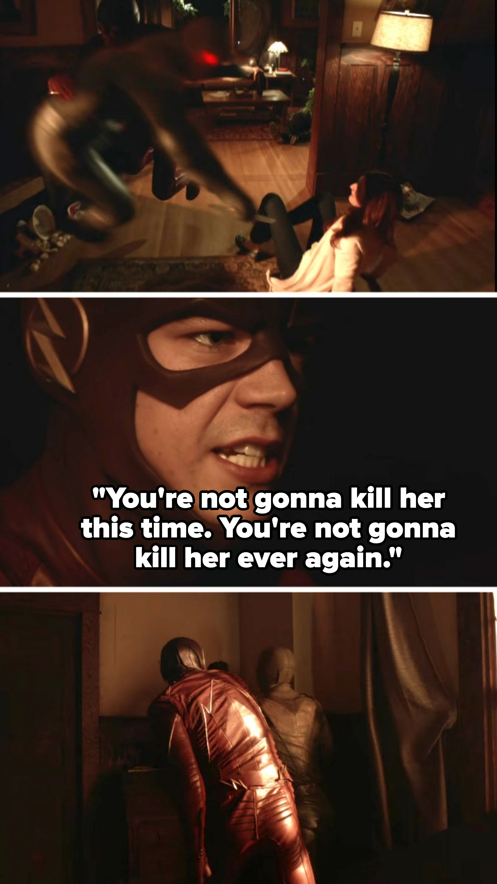 Barry says &quot;You&#x27;re not gonna kill her this time; you&#x27;re not gonna kill her ever again&quot;