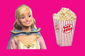 princess annelise on the left and popcorn on the right
