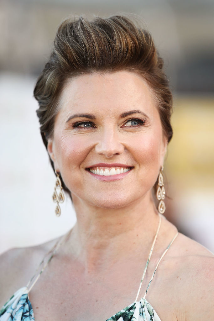 Closeup of Lucy Lawless