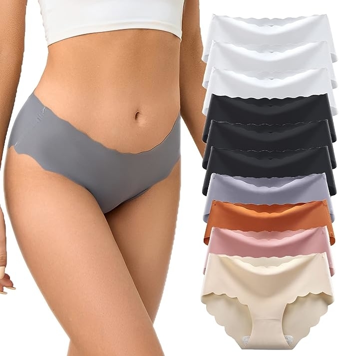 Amazon.com: No Show Underwear for Leggings Womens Panties Seamless Thin  Strap Thong Letters Sports Fitness Panties Sexy Briefs : Clothing, Shoes &  Jewelry