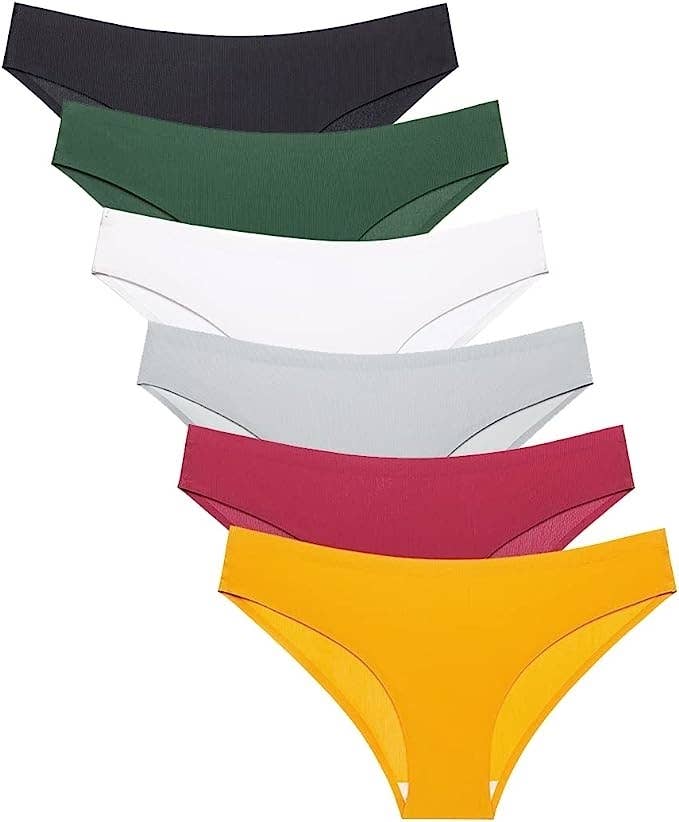 Womens Seamless Laser Cut Full Brief Panty No Pintching Soft and Comfort -  4 Pack (Small) at  Women's Clothing store