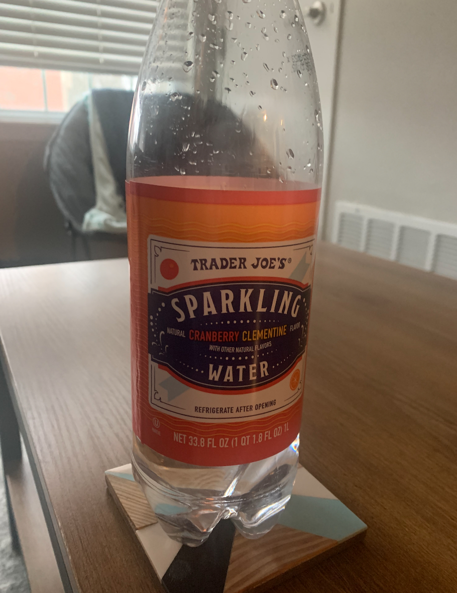 Trader Joe&#x27;s Sparkling Cranberry Clementine Water
