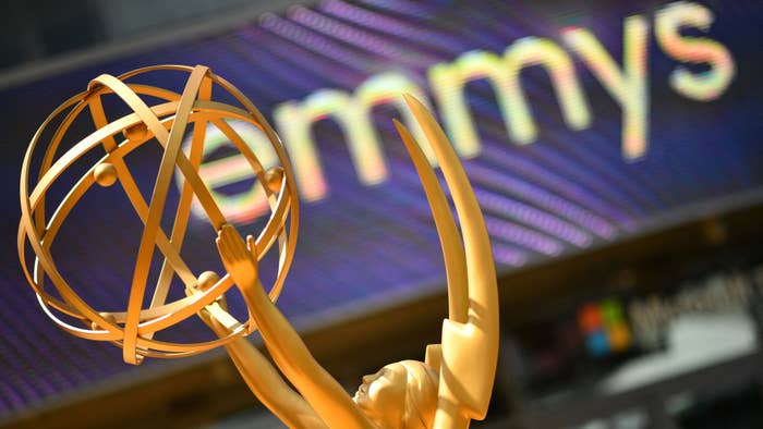 emmys red carpet and logo