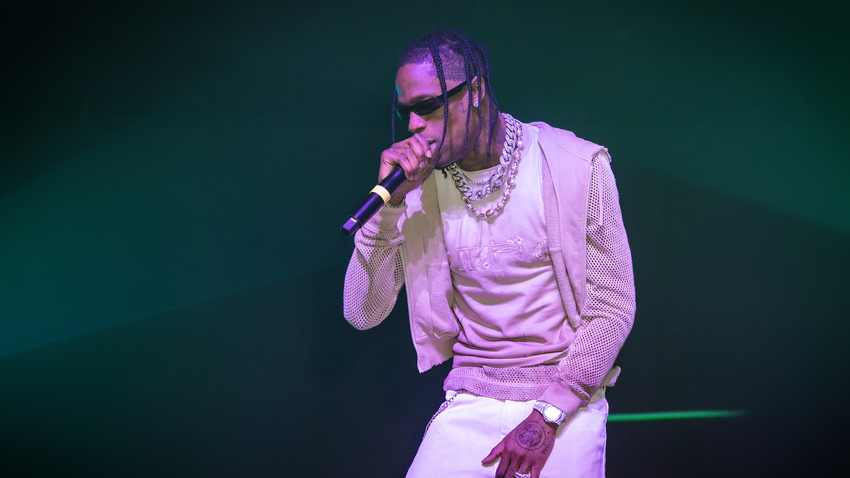 SPOTTED: Travis Scott Performs at Rolling Loud in Louis Vuitton