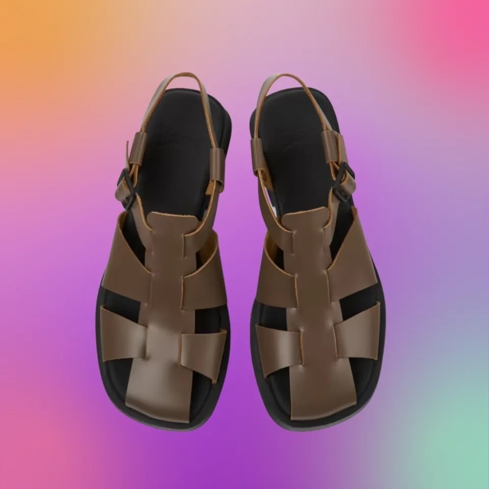 Sandals in brown