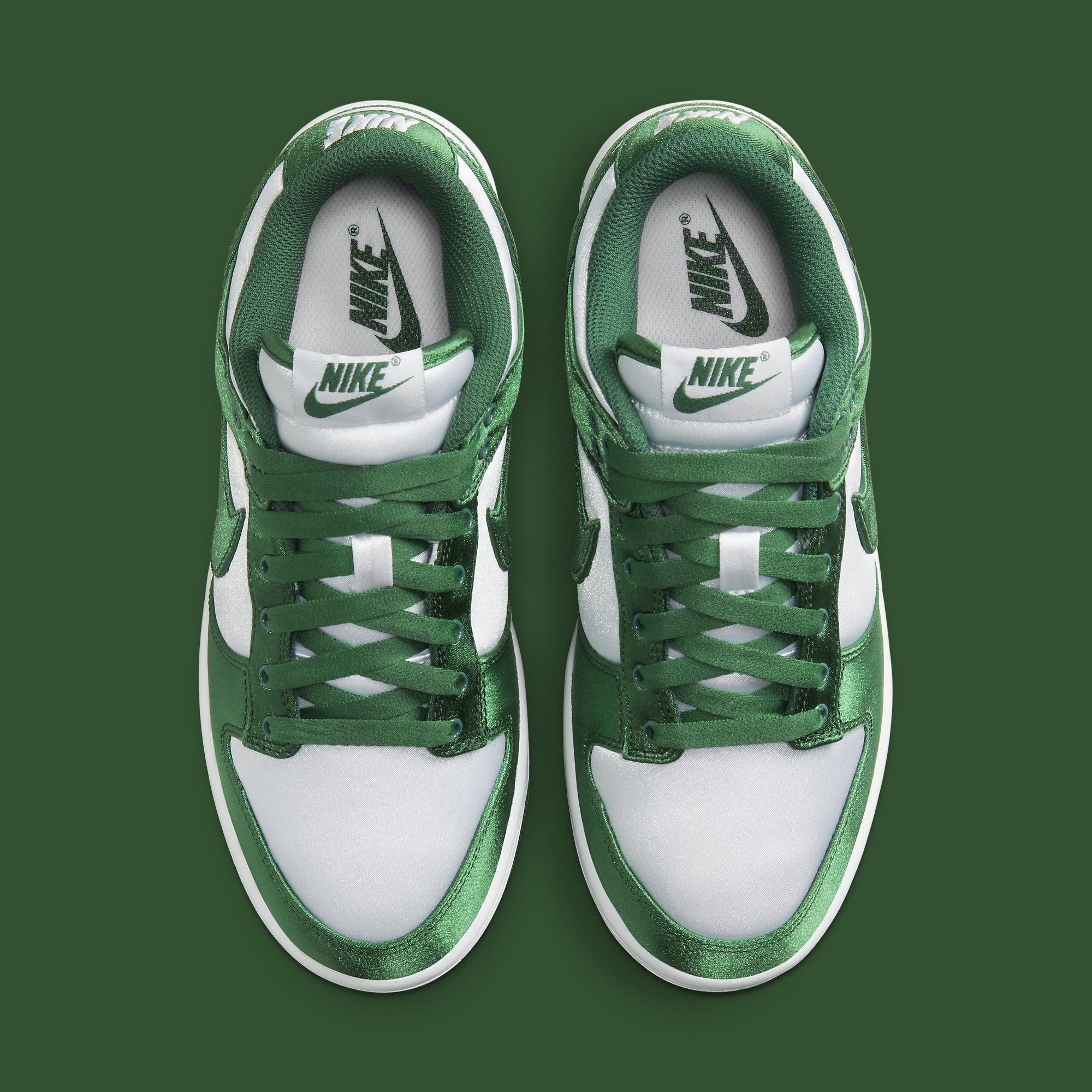 Satin Green' Nike Dunk Lows Are a Nod to Be True to Your School