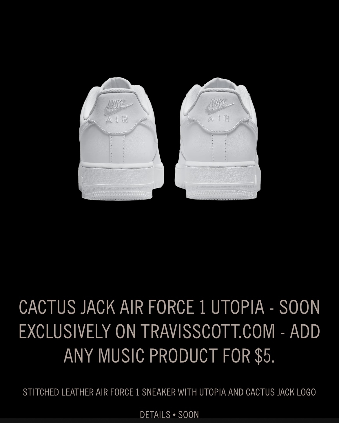 Travis Scott Releasing Nike Air Force 1 Low 'Utopia' Bundle | Complex